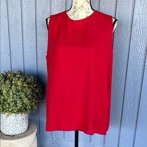 CHICO’S Elegant Red Sleeveless Top